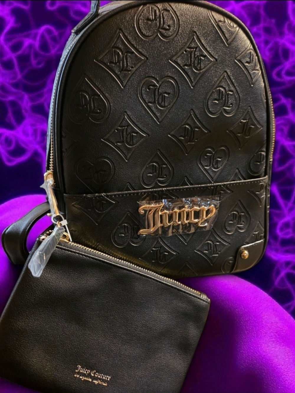 Juicy Couture Liqourice Rosey Pullout Backpack